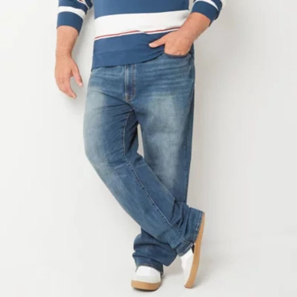 Arizona Advance Flex 360 Big  and Tall Mens Straight Leg Relaxed Fit Jean 54x32